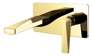 Смеситель встраиваемый Boheme Venturo для раковины золото 385